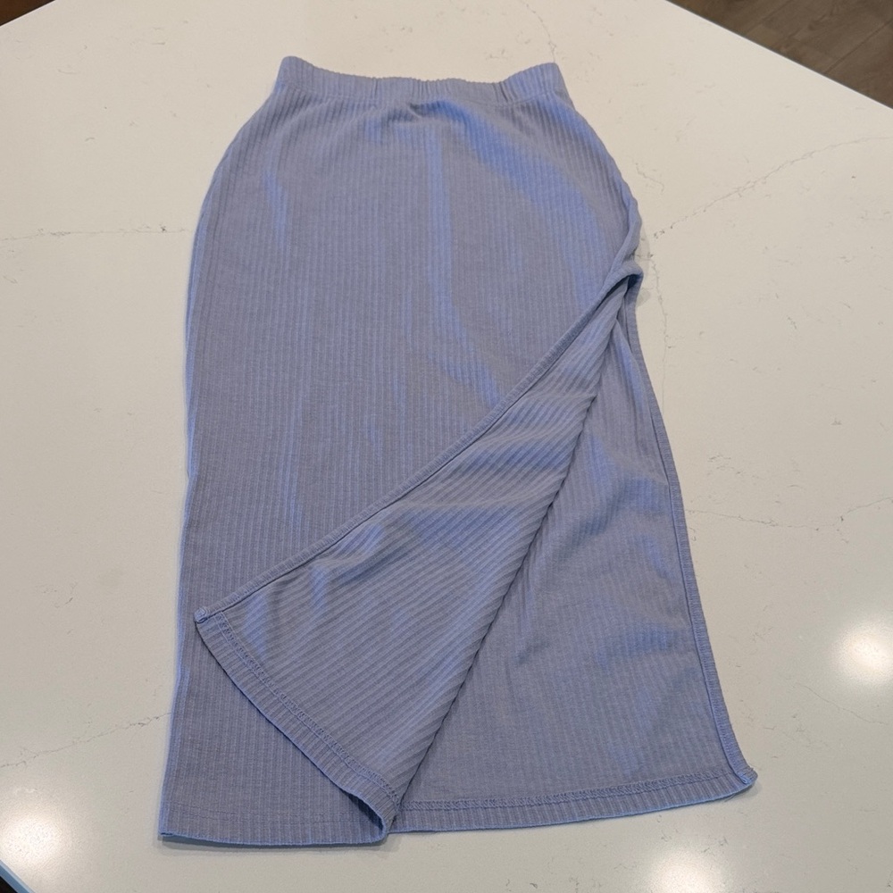 Missguided+ Light Blue Pencil Skirt